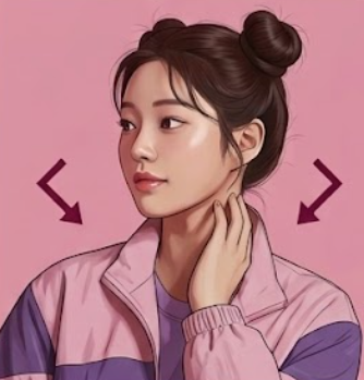 고개를 왼쪽으로 살짝 돌린 45도 예시 사진